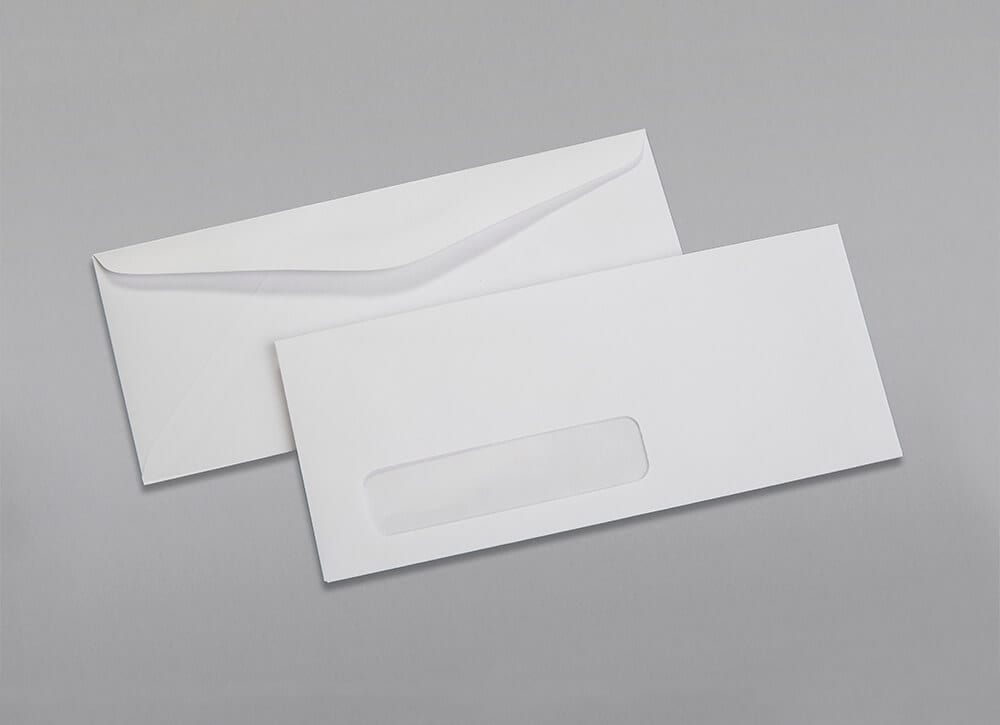 2500 Custom Printed #10 Window Envelopes 