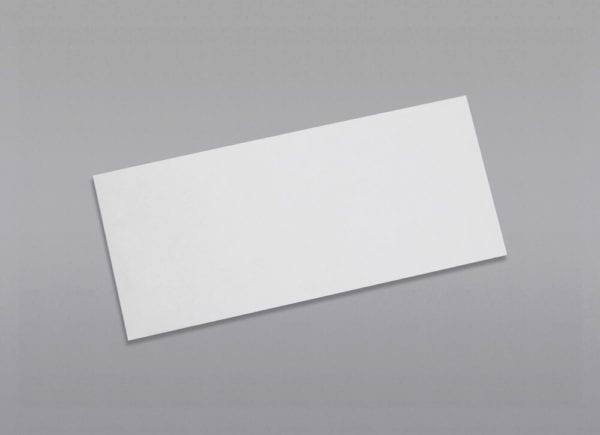 Front of a #10 Regular Envelope Black Security Tint with Regular Gum