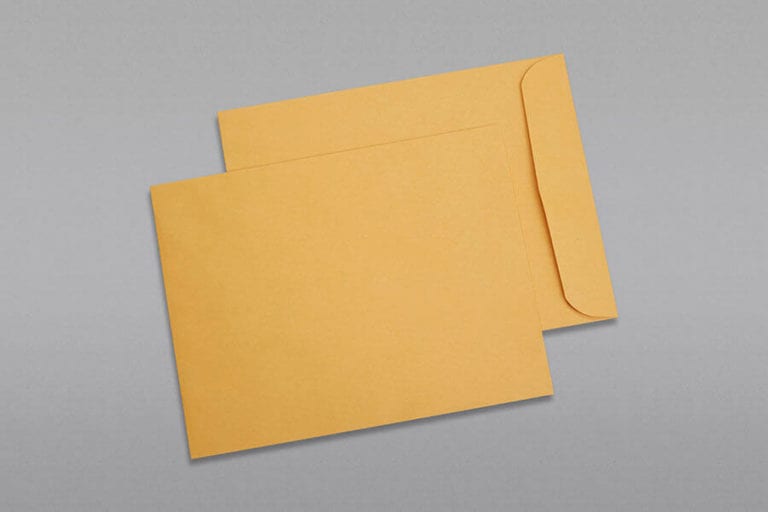 Custom Printed 10 x 13 Catalog Envelopes w/ Gum Adhesive Brown Kraft