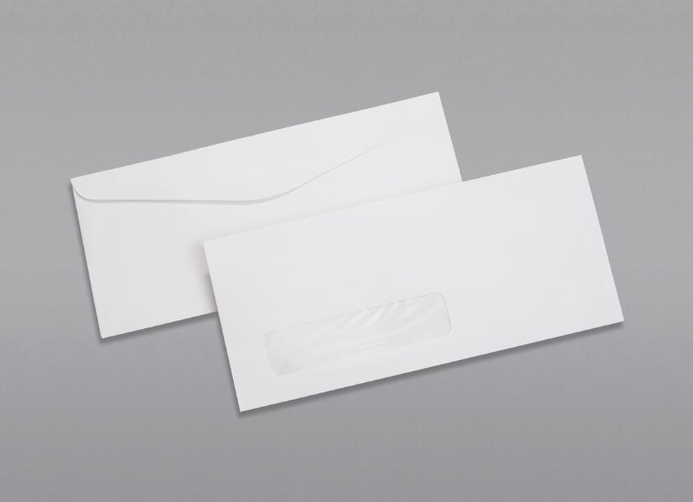 Custom Printed 10 Fast Forward Window Envelopes With Gum Adhesive