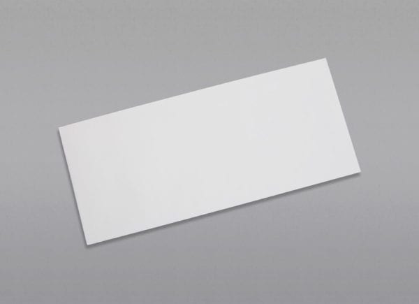 Front of a #10 Regular Side Seam Envelope with Regular Gum
