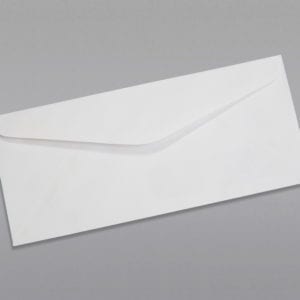 Back of a #12 Regular Envelope with Regular Gum