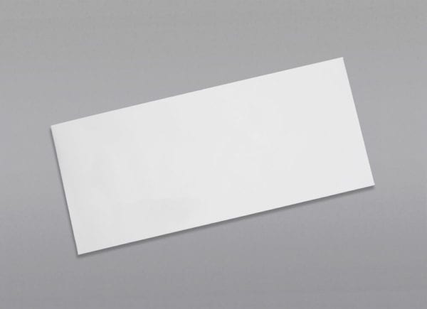 Front of a #12 Regular Envelope with Regular Gum