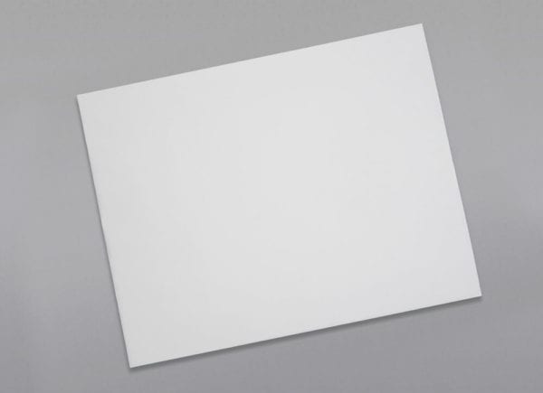 Front of a 12 x 15 1/2 Catalog Envelope 28# White Wove with Peel & Stick