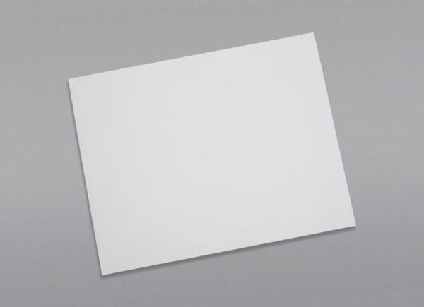 Front of a 10 x 13 Booklet Envelope 28# White Wove with Regular Gum
