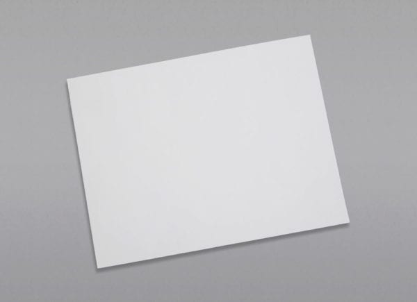 Front of a 10 x 13 Booklet Envelope 28# White Wove with Peel & Stick