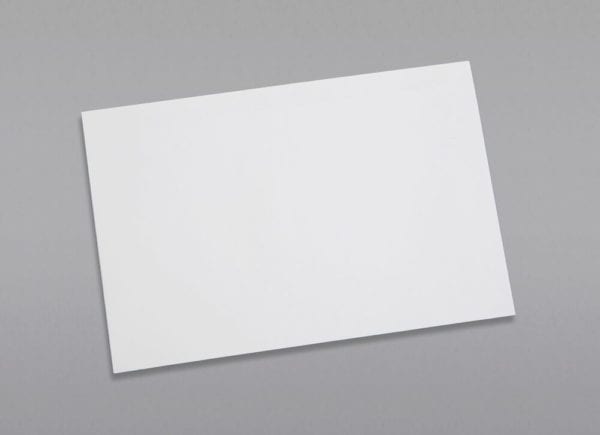 Front of a 6 x 9 Booklet Envelope 24# White Wove with Regular Gum
