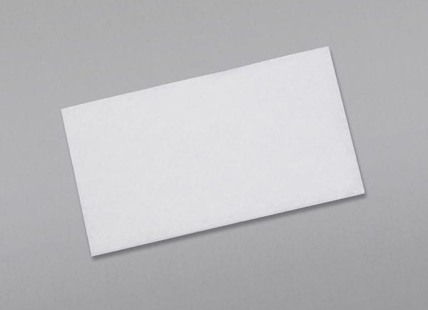 Front of a 6 3/4 Regular Envelope Blue Security Tint with Regular Gum