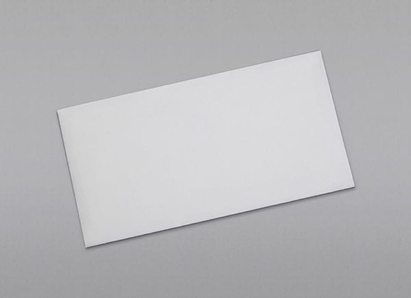 Front of a 7 3/4 Regular Envelope with Regular Gum