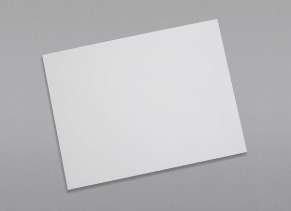 Front of a 9 x 12 Booklet Envelope 24# White Wove with Regular Gum