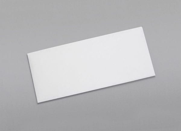 Front of a #9 Regular Envelope with Regular Gum