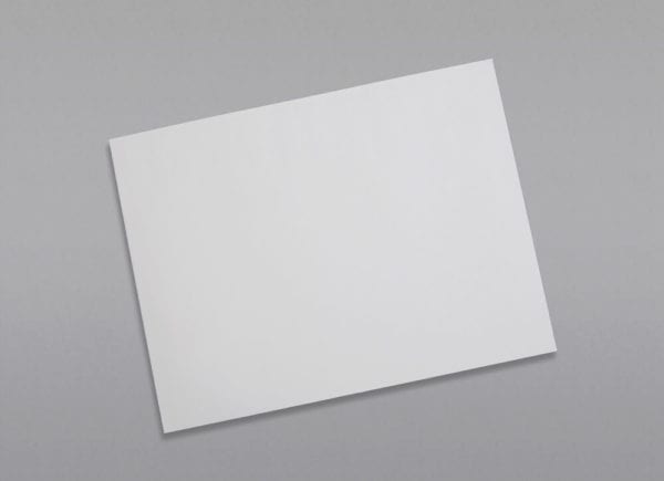 Front of a 9 x 12 Booklet Envelope 28# White Wove with Peel & Stick