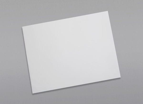 Front of a 9 1/2 x 12 1/2 Catalog Envelope 28# White Wove with Regular Gum