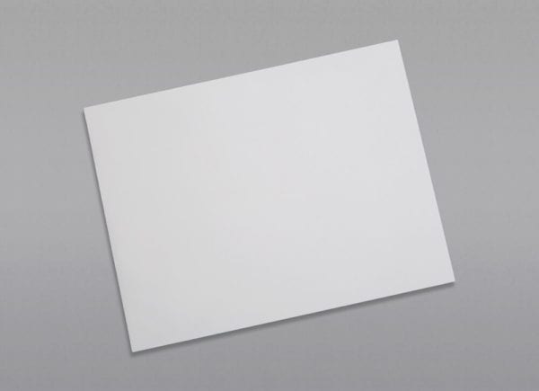 Front of a 9 1/2 x 12 1/2 Catalog Envelope 28# White Wove with Peel & Stick