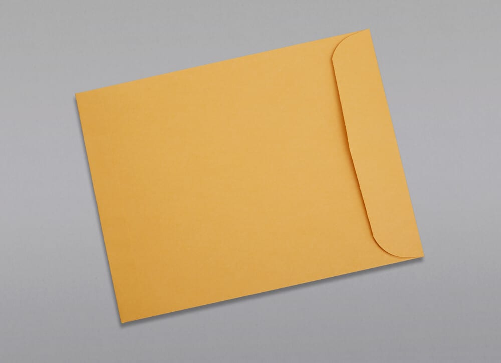Limited Papers Booklet Envelopes, Gummed Seal 250, 9.5 x 12 Brown Kraft Heavyweight Open Side 28 Pound for Mailing and More. TM 