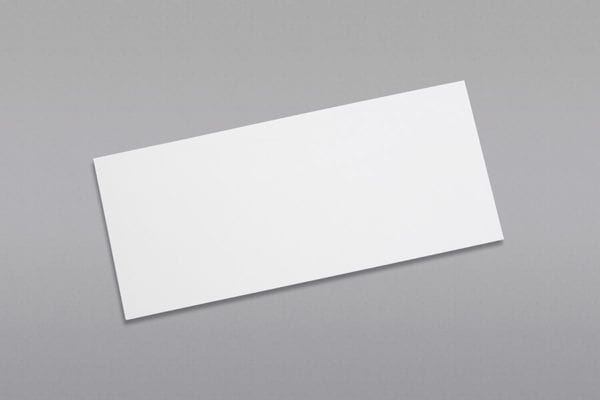 Front of a #9 Regular Side Seam Envelope with Regular Gum