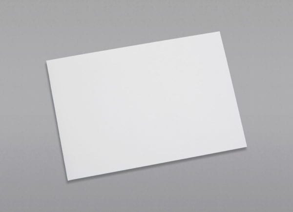 Front of a 6 1/2 x 9 1/2 Catalog Envelope 28# White Wove with Peel & Stick