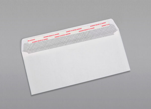 (Custom Printed/Plain) #10 Regular Envelope Black Security Tint with Peel & Stick - Image 4