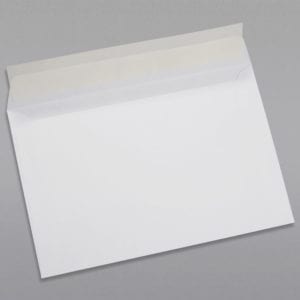 Back of a 6 x 9 Booklet Envelope 24# White Wove with Peel & Stick