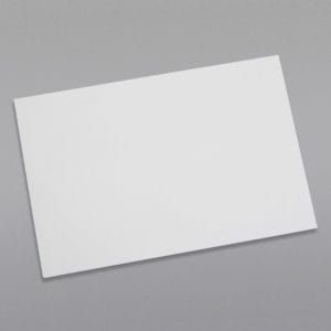 Front of a 6 x 9 Booklet Envelope 24# White Wove with Peel & Stick