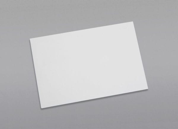 Front of a 6 x 9 Booklet Envelope 24# White Wove with Peel & Stick
